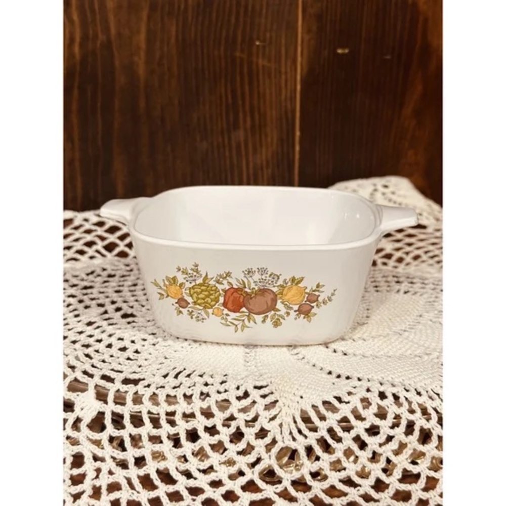 Vintage Floral Design Baking Dish